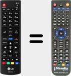 Comandament a dist&agrave;ncia substitut de AKB74475404