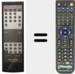 Comandament a dist&agrave;ncia substitut de RAK-HDA08WH