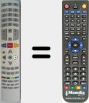 Comandament a dist&agrave;ncia substitut de 04TCLTEL0235