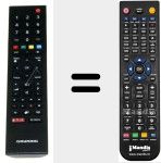 Comandament a distància substitut de TS1 NETFLIX (759551797500)