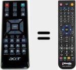 Comandament a dist&agrave;ncia substitut de RC274RR (VZ.K3000.004)