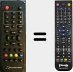Comandament a distància substitut de TNT755MPEG4