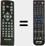 Comandament a distància substitut de 2534810000100