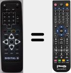 Comandament a dist&agrave;ncia substitut de Digital+ (ViaDigital)