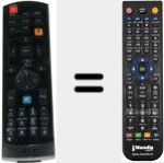 Comandament a dist&agrave;ncia substitut de VZJBG00001