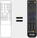 Comandament a dist&agrave;ncia substitut de TVC OSD