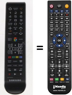 Comandament a distància equivalent AA59-00633A