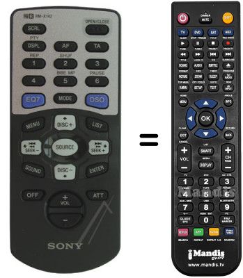 Comandament a distància equivalent RMX142