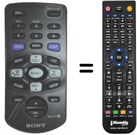 Comandament a distància equivalent RMX117