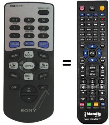 Comandament a distància equivalent RMX144
