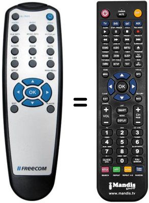 Comandament a dist&agrave;ncia equivalent FREECOM MEDIA PLAYER XS
