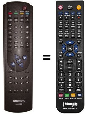 Comandament a dist&agrave;ncia equivalent Grundig ST 63-655 TEXT