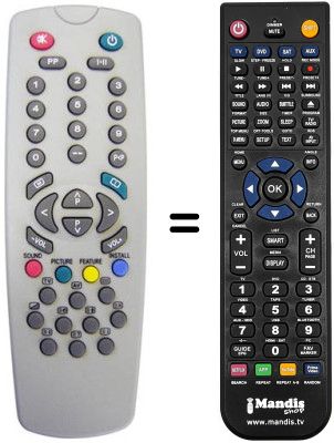 Comandament a dist&agrave;ncia equivalent TEC STV 365 SAS