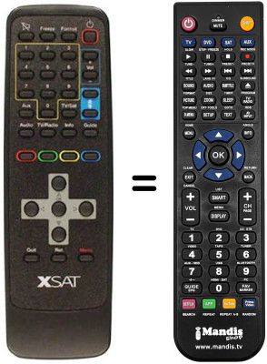 Comandament a dist&agrave;ncia equivalent XSAT