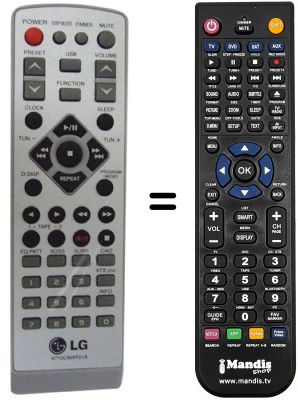 Comandament a distància equivalent LG 6710CMAT01A