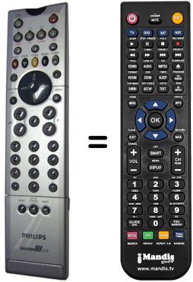 Comandament a distància equivalent Philips 42PF9964 / 12S