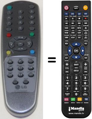 Comandament a distància equivalent LG KCE20J3RX