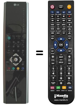 Comandament a distància equivalent LG 6710V00125D