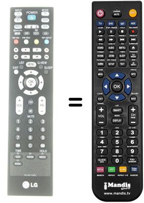 Comandament a distància equivalent LG 42LC7D