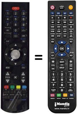 Comandament a distància equivalent Techwood L32825HDT