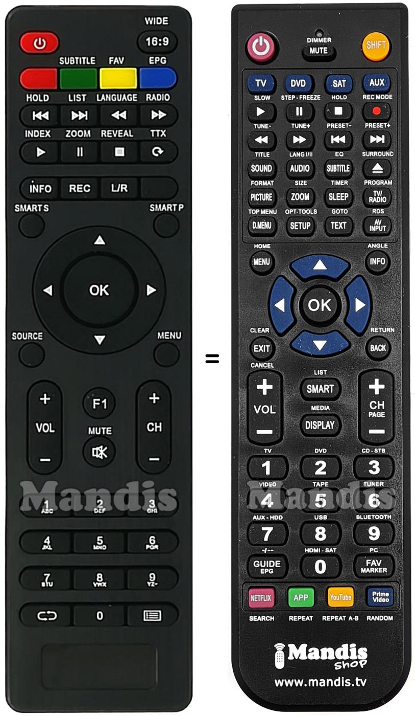 Comandament a dist&agrave;ncia equivalent Stream System BM32C1