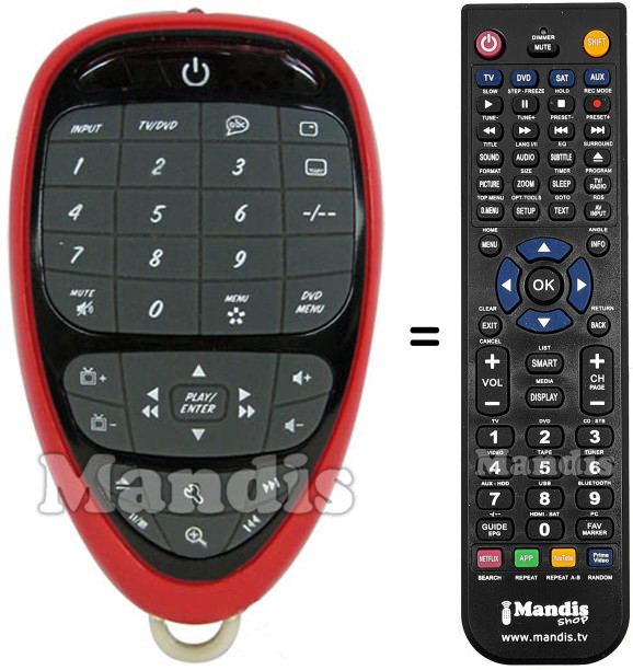 Comandament a dist&agrave;ncia equivalent DISNEY ELECTRONICS CARS