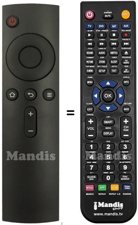 Comandament a dist&agrave;ncia equivalent Xiaomi Mi Box
