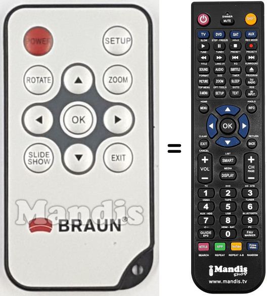 Comandament a dist&agrave;ncia equivalent REMCON2156