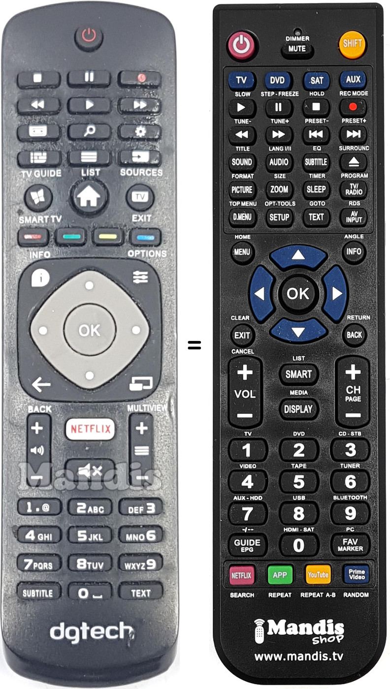 Comandament a dist&agrave;ncia equivalent REMCON2152