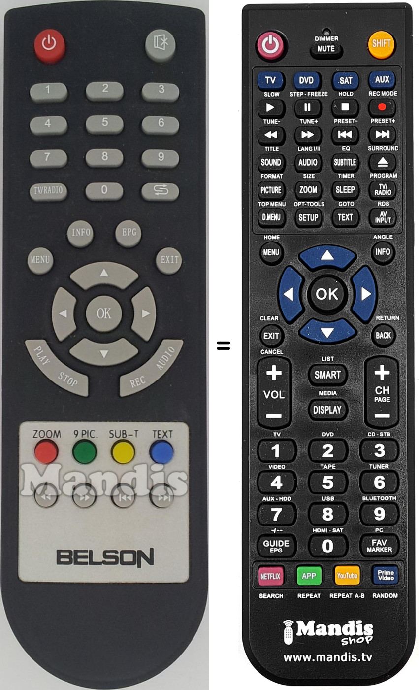 Comandament a distància equivalent BST003