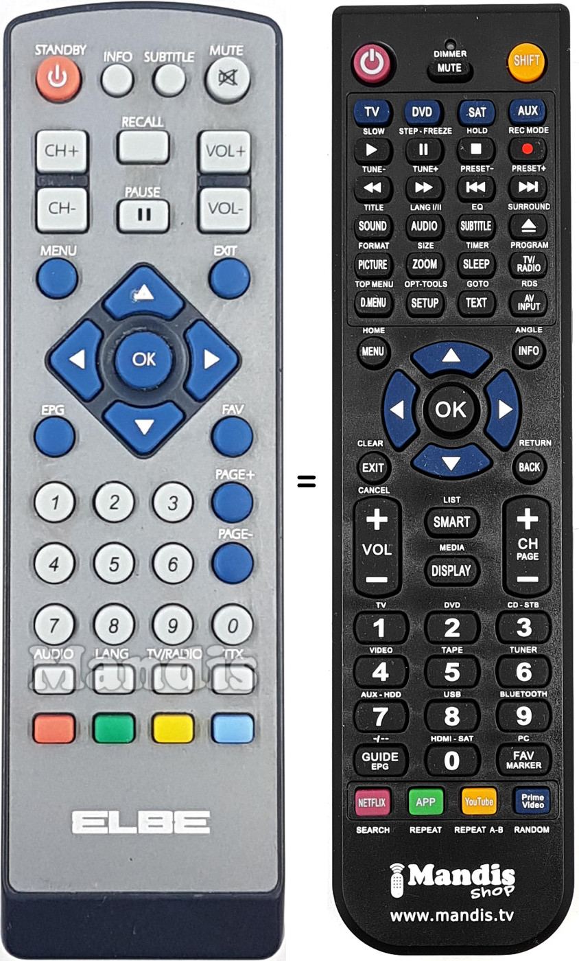 Comandament a distància equivalent ELBE006