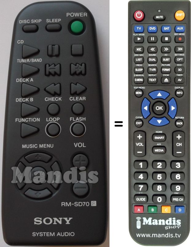 Comandament Per SONY RM-SD70 (147511511 - Foto 13