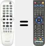 Comandament a dist&agrave;ncia substitut de RC19133005/01H (313922889711)