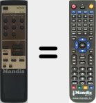 Comandament a distància substitut de RC-824 (3990350003)