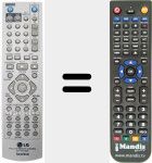 Comandament a dist&agrave;ncia substitut de 6711R1P104D