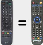 Mando a distancia sustituto de AKB69680403