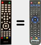 Comandament a distància substitut de AKTV4620Smart