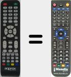 Comandament a dist&agrave;ncia substitut de AQP001