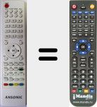 Comandament a dist&agrave;ncia substitut de ANS002