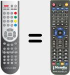 Comandament a dist&agrave;ncia substitut de REMCON1372