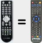 Comandament a distància substitut de TVIX PVR-R2230