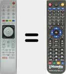 Comandament a distància substitut de TS5-R6 NETFLIX (759551858100)