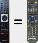 Comandament a distància substitut de TS3 NETFLIX (759551800700)