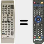 Comandament a dist&agrave;ncia substitut de RMSUXGD6R