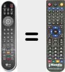 Comandament a dist&agrave;ncia substitut de 6710T00003E