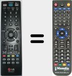 Comandament a dist&agrave;ncia substitut de LG (AKB73655875)