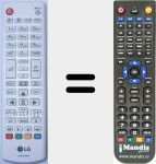 Comandament a distància substitut de AKB74915364