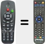 Comandament a dist&agrave;ncia substitut de Optoma004