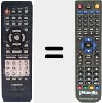 Comandament a dist&agrave;ncia substitut de VXX2702