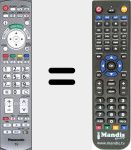 Replacement remote control for N2QAYB000504
